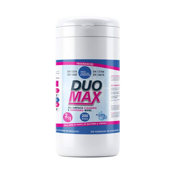DuoMax All Surface Cleaning and Sanitising Wipes