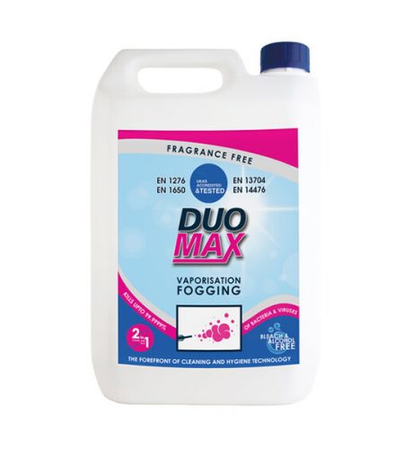 DuoMax Disinfectant Fogging Solution in a 5 litre container